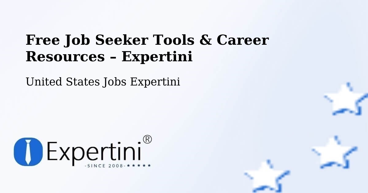 Free Job Seeker Tools & Career Resources – Olney - Olney, United States Jobs Expertini